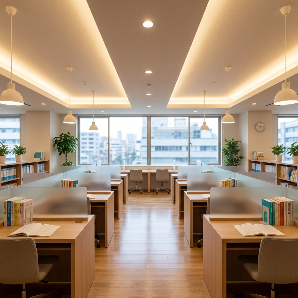 STUDY BASEの洗練された教室風景
